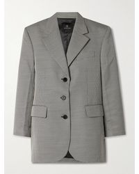 Anine Bing - Sara Blazer Aus Einer Wollmischung Mit Hahnentrittmuster - Lyst
