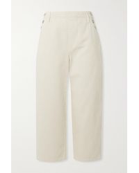 CYCLE Baumwolle Cropped-Hosen in Natur Damen Bekleidung Hosen und Chinos Capri Hosen und cropped Hosen 