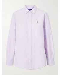 Polo Ralph Lauren - Embroidered Oxford Cotton Shirt - Lyst