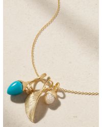 Ole Lynggaard Copenhagen - This Lotus 18-Karat, And Diamond Necklace - Lyst