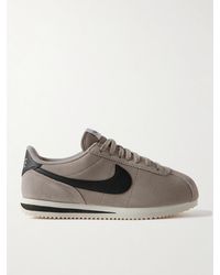 Nike - Cortez Leather And Shell-Trimmed Suede Sneakers - Lyst