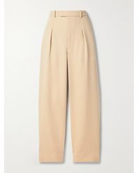 Wardrobe NYC - Hailey Bieber Pleated Wool Wide-Leg Pants - Lyst