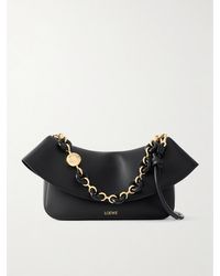Loewe - Ola Mittelgroße Schultertasche Aus Leder Mit Verzierungen - Lyst