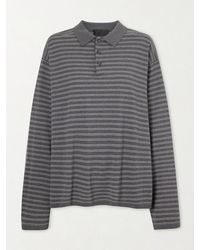 Nili Lotan - Foley Stripe Cotton Polo Shirt - Lyst