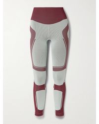 adidas By Stella McCartney - Truenature Leggings Aus Recyceltem, Geripptem Stretch-Strick Mit Jacquard-Muster - Lyst