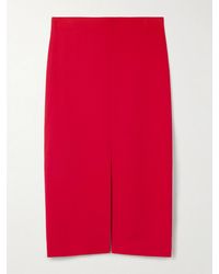 Carven - Crepe Midi Skirt - Lyst