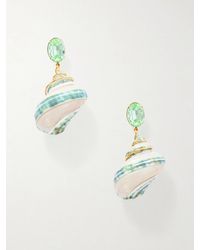 Jennifer Behr - Wave-Tone Shell And Crystal Earrings - Lyst