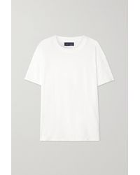 Les Tien Inside Out T-shirt Aus Biobaumwoll-jersey - Weiß