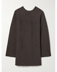 KHAITE - Elle Wool-Blend Mini Dress - Lyst