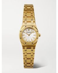 Stephanie Windsor - Audemars Piguet Vintage 1995 Royal Oak Mini 19Mm 18-Karat And Mother-Of-Pearl Watch - Lyst
