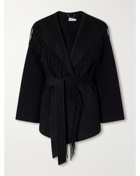 Jonathan Simkhai - Rowen Belted Fringed Wool-Blend Jacket - Lyst