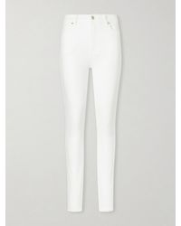 FRAME - Le High Skinny High-Rise Skinny-Leg Cotton-Blend Jeans - Lyst