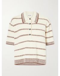 Rohe - Striped Organic Cotton-Blend Terry Polo Shirt - Lyst