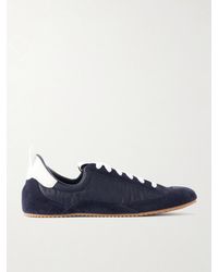 Jamie Haller - Sacchetto Leather And Suede-Trimmed Shell Sneakers - Lyst