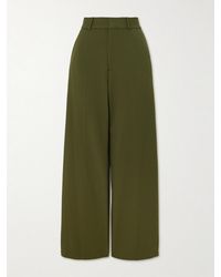 STAUD - Prince Twill Wide-Leg Pants - Lyst