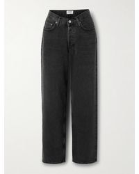 Agolde - V-Waist Baggy Mid-Rise Straight-Leg Jeans - Lyst