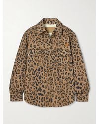 Blazé Milano - Simba Berber Jeanshemd Mit Leopardenprint Und Stickerei - Lyst