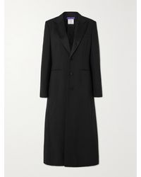 Ralph Lauren - Gatlin Silk-Satin Trimmed Wool And Silk-Blend Coat - Lyst
