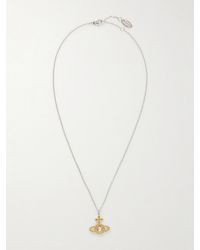 Vivienne Westwood - Olympia Platinum, Crystal And Pearl Necklace - Lyst