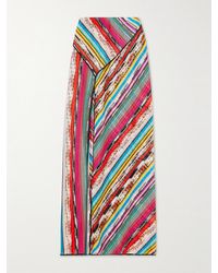 Missoni - Mare Maxirock Aus Gestreiftem Metallic-Häkelstrick - Lyst
