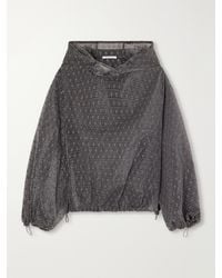 Cecilie Bahnsen - Shila Hooded Drawstring Cotton-Blend Floral-Lace Jacket - Lyst