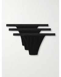 CDLP - Set Of Three Stretch-Tencel Lyocell Thongs - Lyst
