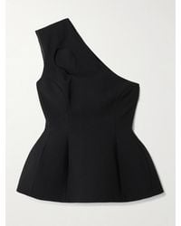 ROKSANDA - Vala One-Shoulder Cutout Crepe Top - Lyst