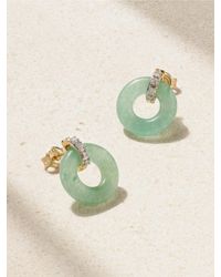 Mateo - Donut 14-Karat And, Jade And Diamond Earrings - Lyst