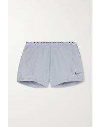 Nike Run Division Tempo Lux Panelled Ripstop Dri-fit Shorts - Purple