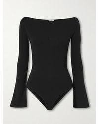 Courreges - Off-The-Shoulder Zip-Detailed Jersey Bodysuit - Lyst