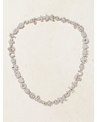 Sydney Evan - Anniversary Kette Aus 14 Karat Weißgold Mit Diamanten - Lyst