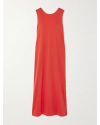Loulou de Saison - Rayna Maxikleid Aus Pima-Baumwoll-Jersey Mit Knoten - Lyst