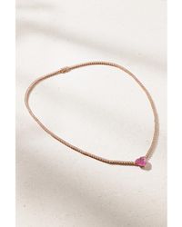Anita Ko - Hepburn 18-Karat Rose, Diamond And Sapphire Necklace - Lyst