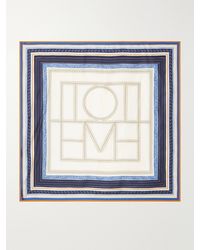 TOTEME - Collector Logo-Print Silk-Twill Scarf - Lyst