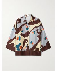 Faithfull the Brand - Chemisier En Satin Imprimé Karys - Lyst