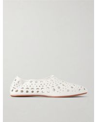Alaïa - Neo Vienne Perforated Leather Ballet Flats - Lyst