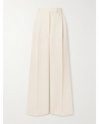 Rohe - Pleated Recycled-Twill Wide-Leg Pants - Lyst