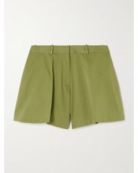 Loewe - Shorts Aus Satin Aus Einer Baumwoll-Seidenmischung Mit Falten - Lyst