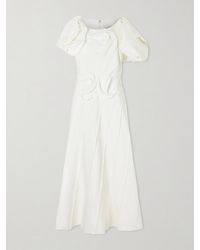 Gabriela Hearst - Navi Linen Midi Dress - Lyst