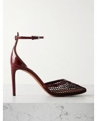 Alaïa - Alaïa Fishnet Mesh & Patent Pump - Lyst