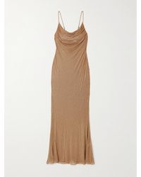 retroféte - Shilo Crystal-Embellished Mesh Dress - Lyst