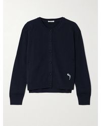Erdem - Embroidered Cashmere And Wool-Blend Cardigan - Lyst