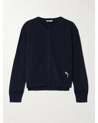 Erdem - Embroidered Cashmere And Wool-Blend Cardigan - Lyst