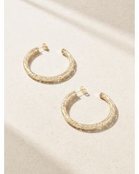 Sydney Evan - Large Icon Wallpaper 14-Karat Hoop Earrings - Lyst