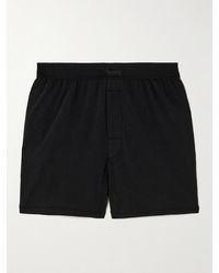 Skims - Boyfriend Loose Boxer Stretch-Modal And Cotton-Blend Jersey Shorts - Lyst