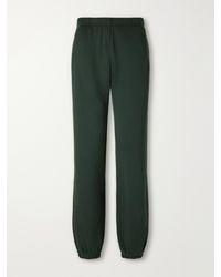 ÉTERNE - Logo-Embroidered French Cotton And Modal-Blend Terry Tapered Track Pants - Lyst