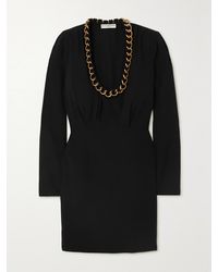 Givenchy - Chain-Embellished Crepe Mini Dress - Lyst