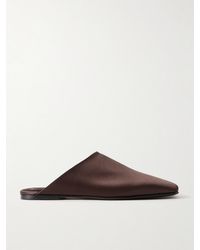 Loro Piana - Alba Satin Slippers - Lyst