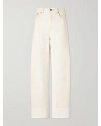 B Sides - Reworked Culotte Distressed Wide-Leg Jeans - Lyst