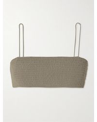 TOTEME - Shirred Recycled Bikini Top - Lyst